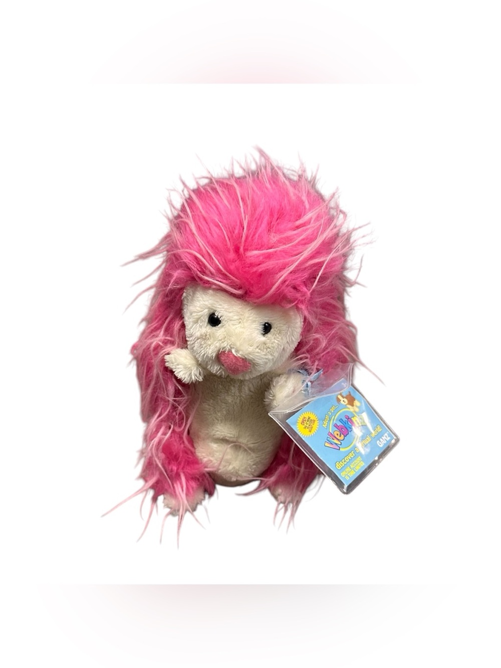 Webkinz Powderpuff Porcupine HM650 Pink Ganz Plush With Tag Code Status Unknown